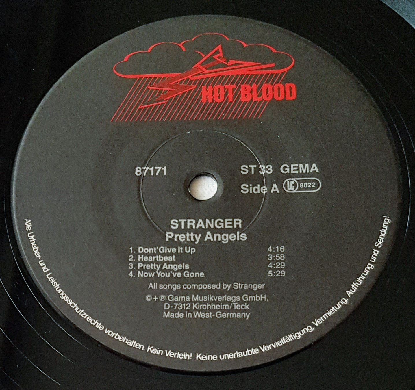 Dischi in vinile: Stranger – Pretty Angels - LP - 1990 - First Press – Usato da Uster venduto da Zardodel 4