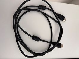 HDMI zu HDMI Kabel 200cm. Schwarz. High-Speed with Ethernet.