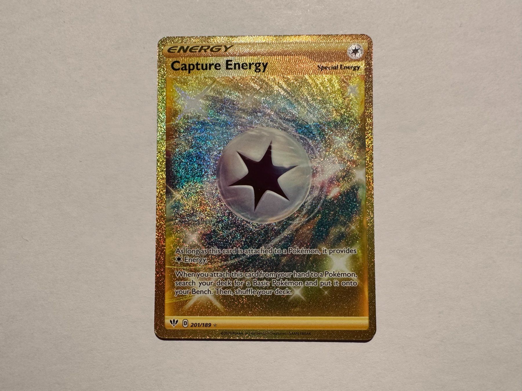 Pokémon Sammelbilder & Trading cards: Goldkarte Capture Energy Darkness Ablaze EN – Gebraucht aus Hagendorn von Pokecollectorch 1