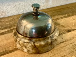 JUGENDSTIL TISCHGLOCKE REZEPTIONSGLOCKE,SOCKEL BESCHÄDIGT