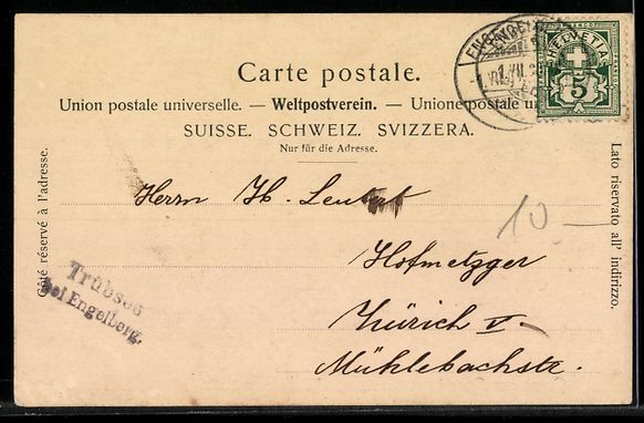 Cartoline postali: AK Engelberg, Hotel Trübsee mit Titlis – Usato da Berlin venduto da bartko-reher 1