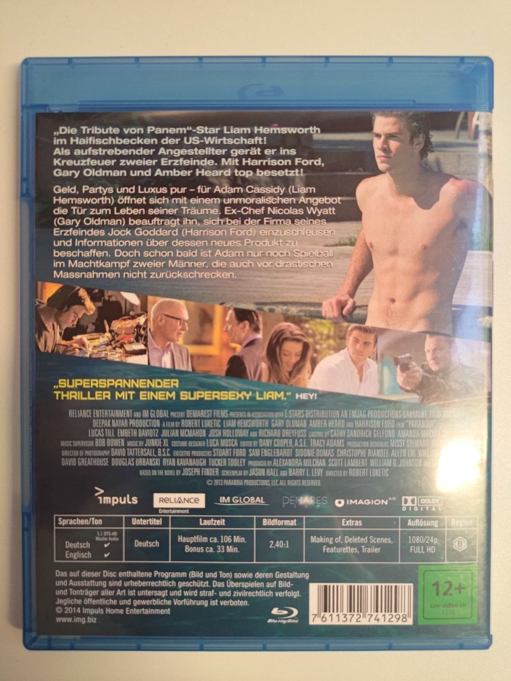 Tutti i DVDs: Paranoia - riskantes Spiel – Usato da Liestal venduto da Kratzilla 2