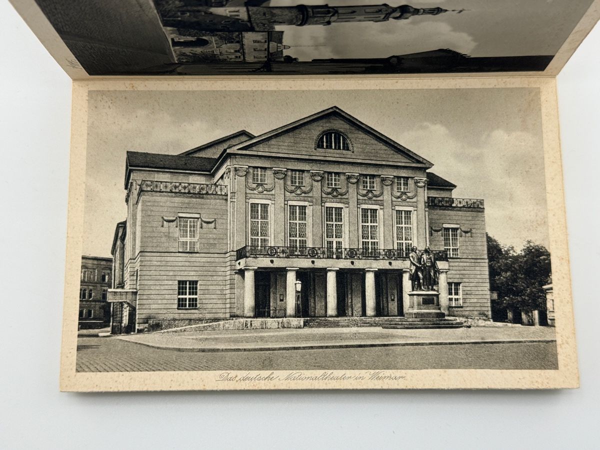 Ansichtskarten: 3 Postkartenhefte Barcelona Weimar Madrid – Gebraucht aus Zürich von Geniuss 7