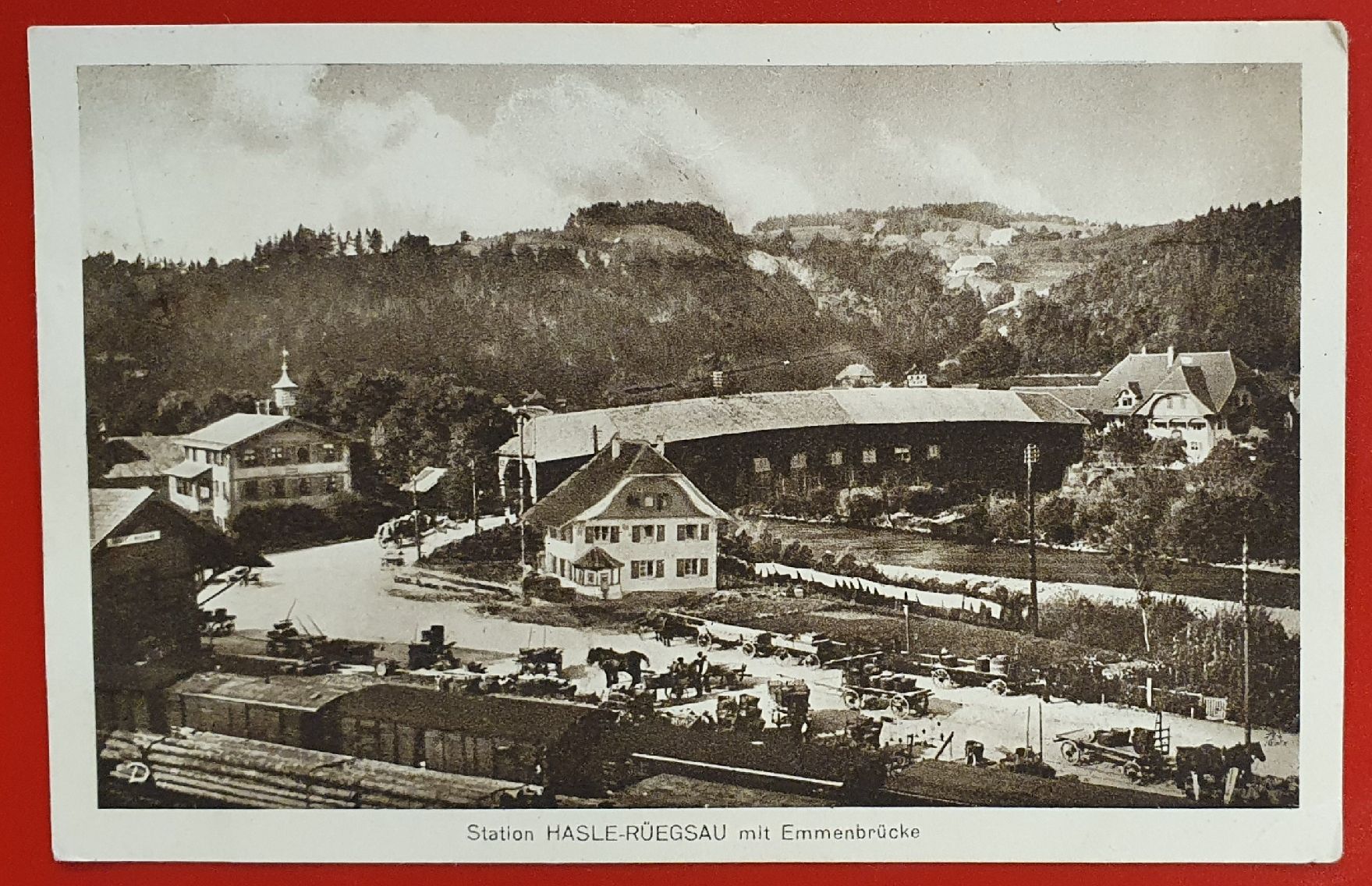 Cartoline postali: Station Hasle Rüegsau 1929 – Usato da Kreuzlingen venduto da Rschweiz1