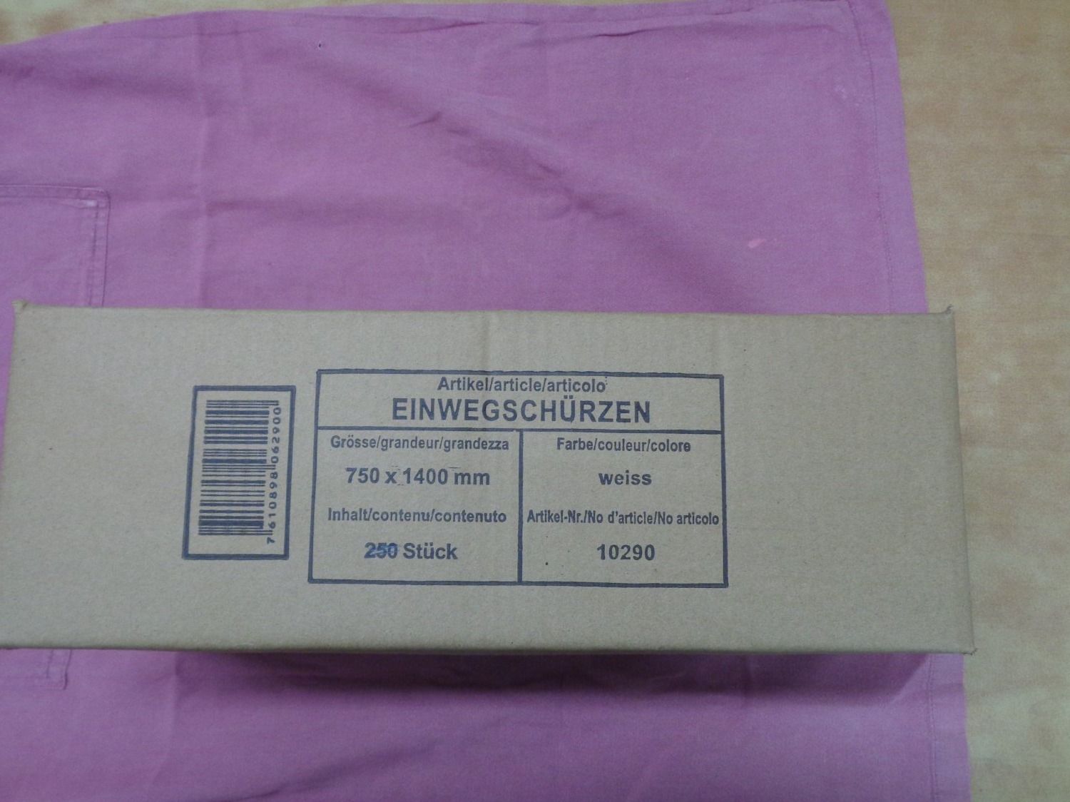 Grembiuli: Einwegschürzen - 50 Stk in eingeschweisstem Paket – Nuovo e nell'imballaggio originale da Termen venduto da Zofingia01 3