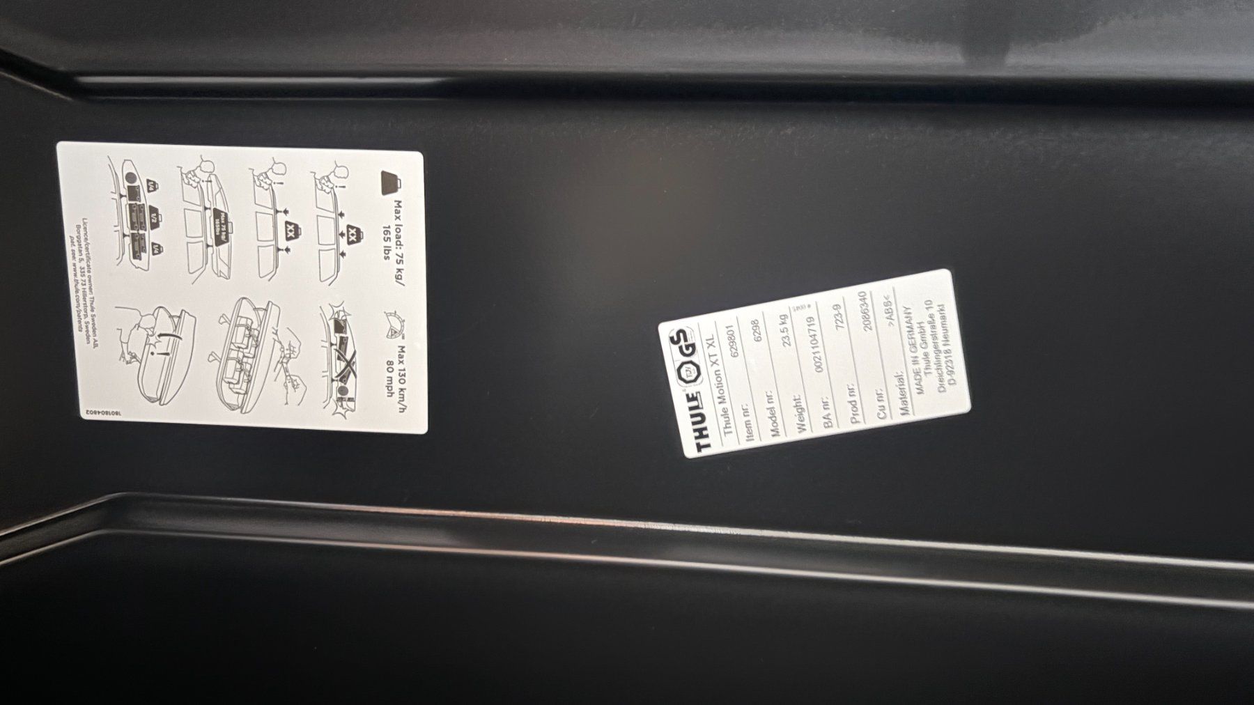 Thule Box da tetto: Thule Motion XT XL Dachbox  500L - NEUWERTIG – Nuovo (secondo la descrizione) da Oberägeri venduto da ord_8gs6 7
