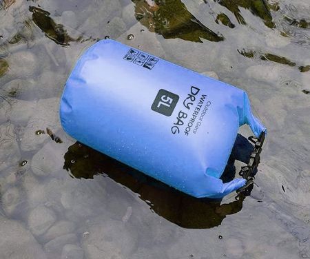 Sac Sec étanche avec Anse réglable 5L Bleu