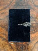 Antikes Gesangbuch 1886 Samteinband Messingschliesse