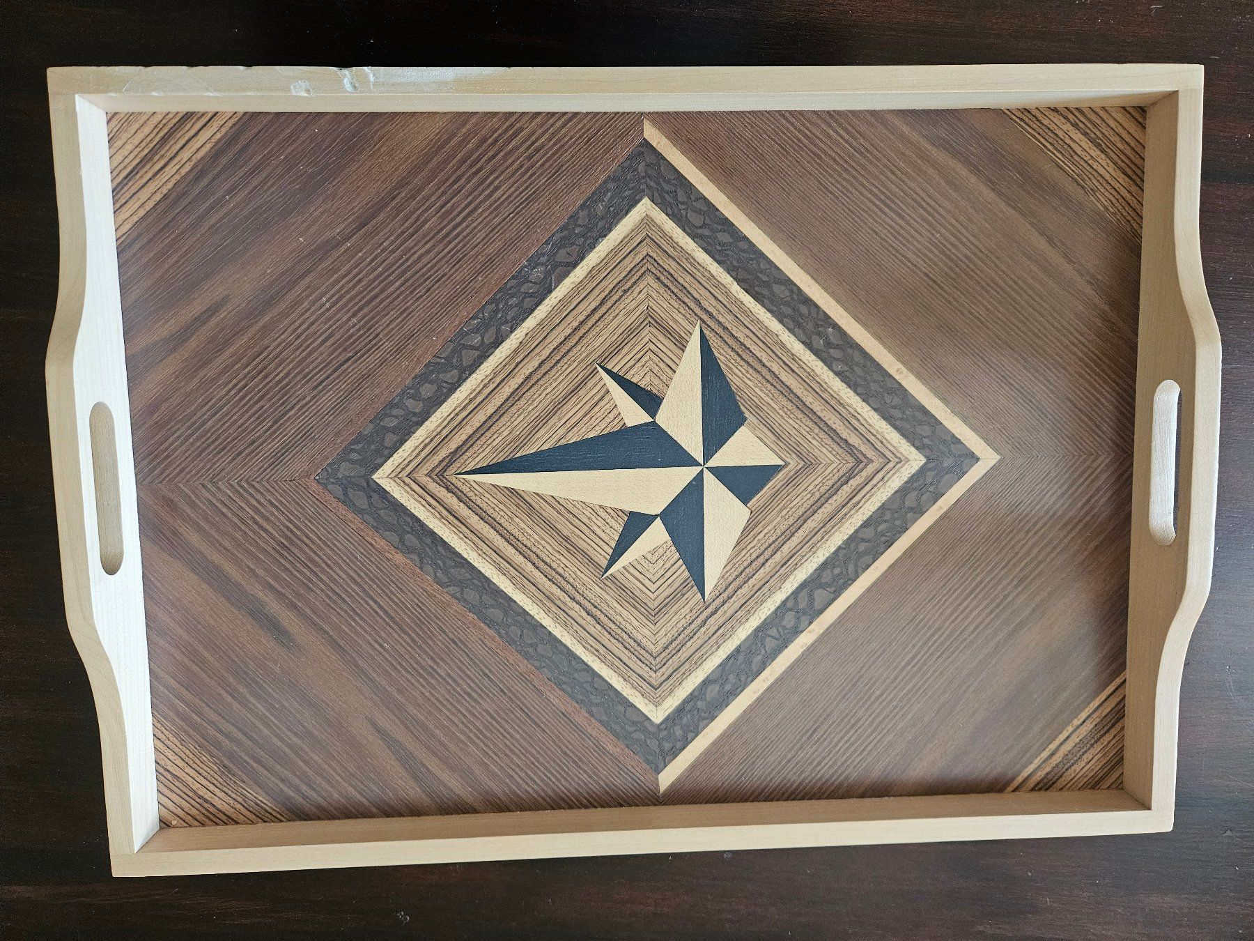 Articoli in legno: Serviertablett furniert – Usato da Zürich venduto da tschudin.barbara