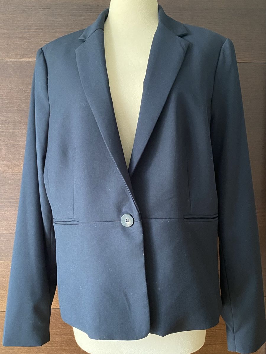 Mango Giacche: Neu, Blaser/Blazer Mango, MNG, dunkelblau, 1 Knopf – Nuovo (secondo la descrizione) da Gümligen venduto da Primeselection