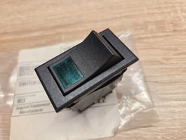 Lincoln Kippschalter On-Off 250V Lincoln 369432 grün leutcht