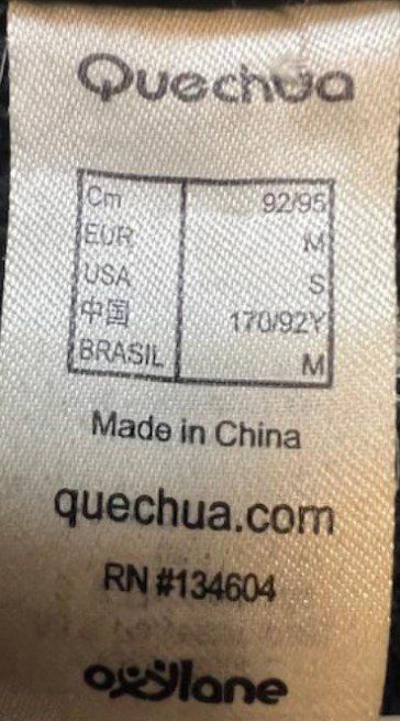 Giacche: Veste Quechua coupe vent - noire - Taille: M – Usato da Glattpark(Opfikon) venduto da Miko3711 3