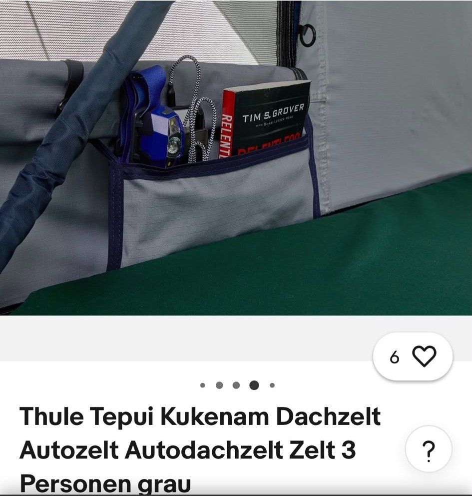 Thule Tende : Thule Tepui Kukenam Autodachzelt – Usato da Auw venduto da Enniroc 4