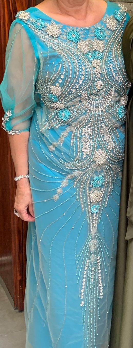 Vestiti: Fest Kleid / Grösse 40 mit Kristallsteinen – Usato da Biel/Bienne venduto da Katja01112 5