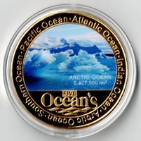 Arctic Ocean_Five Oceans_Gedenkmedaille in Schutzkapsel