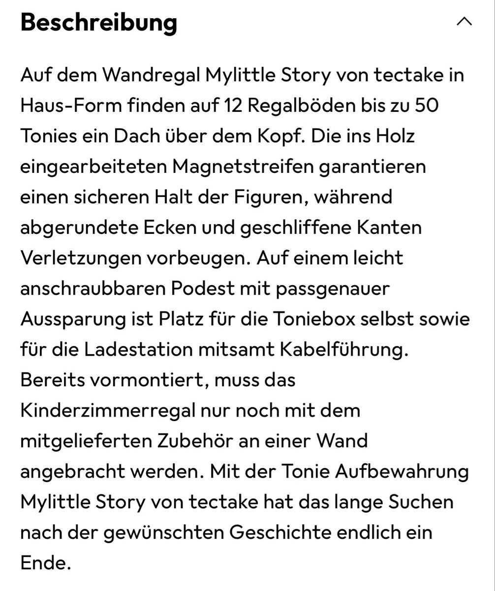 Étagères: Tonie tectake Kinder Wandregal – D'occasion à Zollikerberg par LLV 4