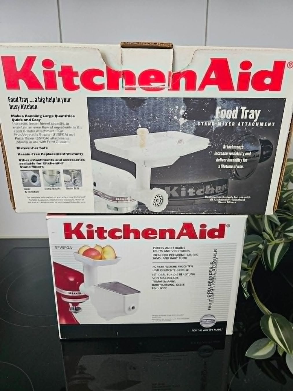 Kitchenaid Küchengeräte: Orig. KitchenAid Fleischwolf-/Pürierset inkl. Einfülltablett – Gebraucht aus Winterthur von BW.1994 3
