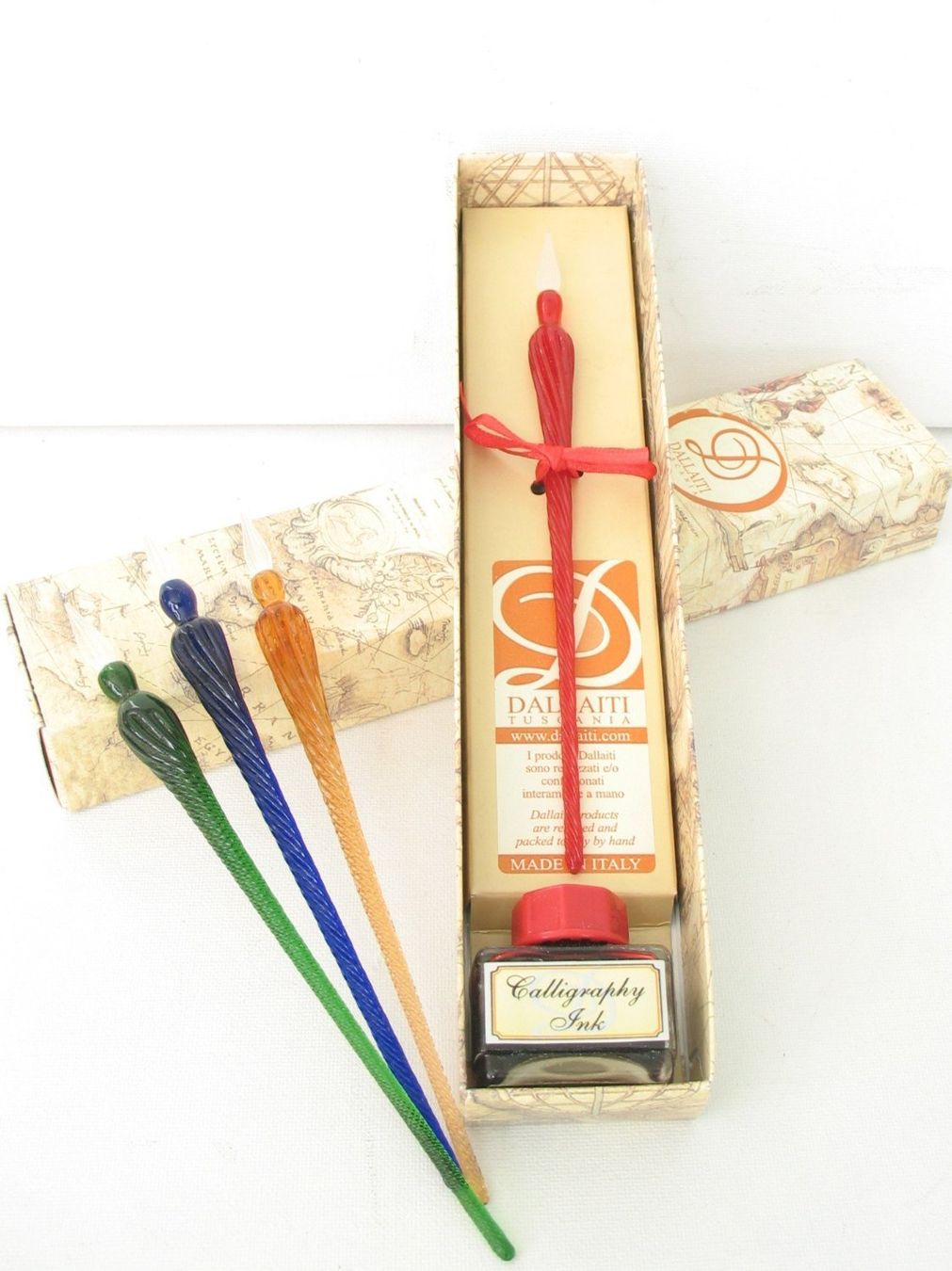 Penna & Evidenziatori: Glasfederhalter mit Tinte - Grün – Nuovo e nell'imballaggio originale da Basel venduto da ce_mettier