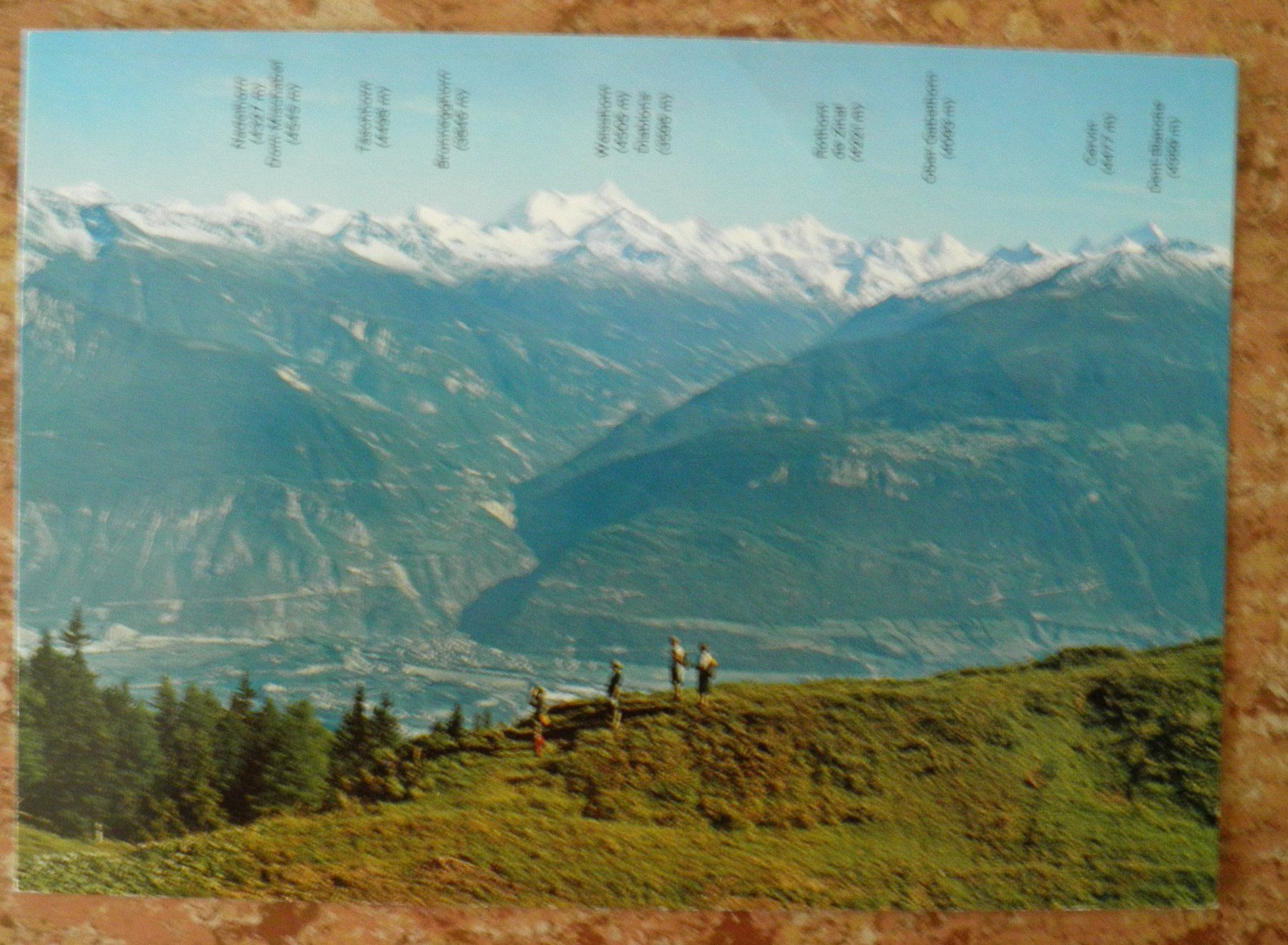 Cartoline postali: Alte Ansichtskarte Wallis Berglandschaft, Berge mit Schnee – Usato da Luzern venduto da gil_9jtr