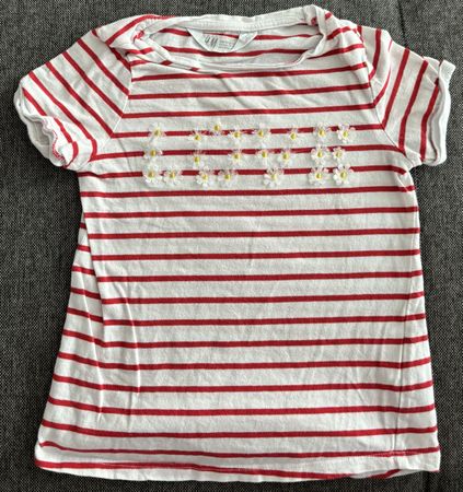 H&M Shirt Gr. 110/116, gestreift