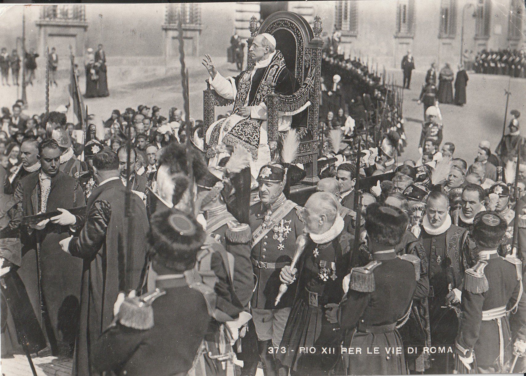 Cartoline postali: Rom Papst Pius 12 – Usato da Lumbrein venduto da made02