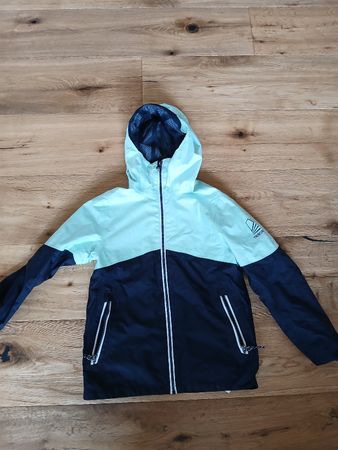 Regenjacke Tribord Sailing 100 blau mint Grösse 131-140