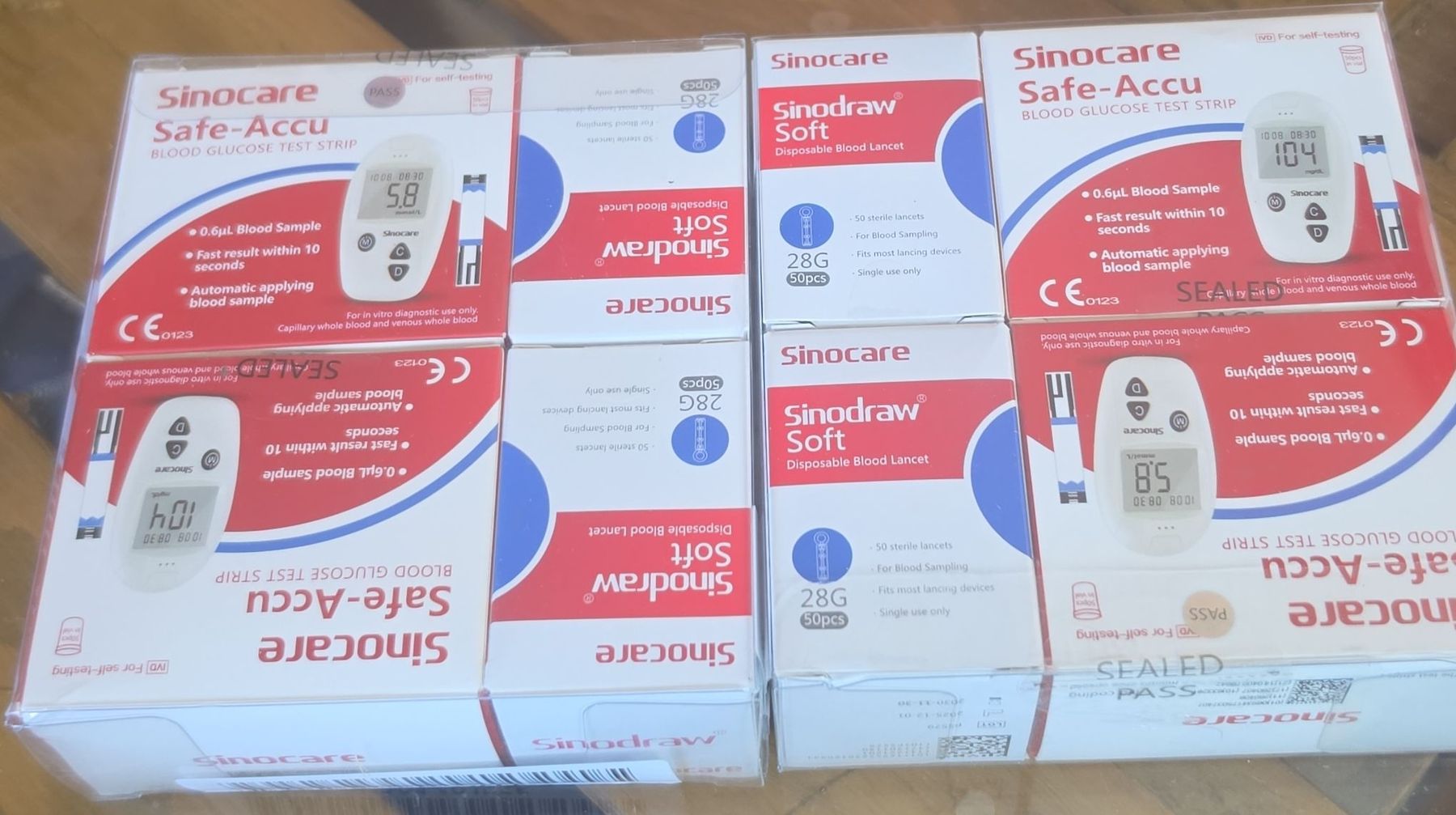 Attrezzature mediche: Sinocare glucomètres Safe-Accu et Sinodraw Soft lots – Nuovo e nell'imballaggio originale da Reconvilier venduto da mulan22
