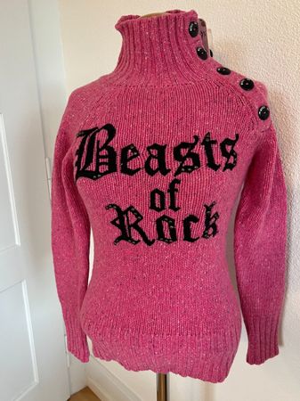 MOGUL Damen Pullover in Gr. M, 80% Wolle, Pink, NEU