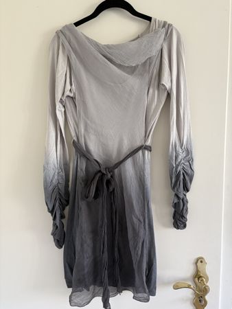 Damen Sommerkleid Farbverlauf grau Grösse M
