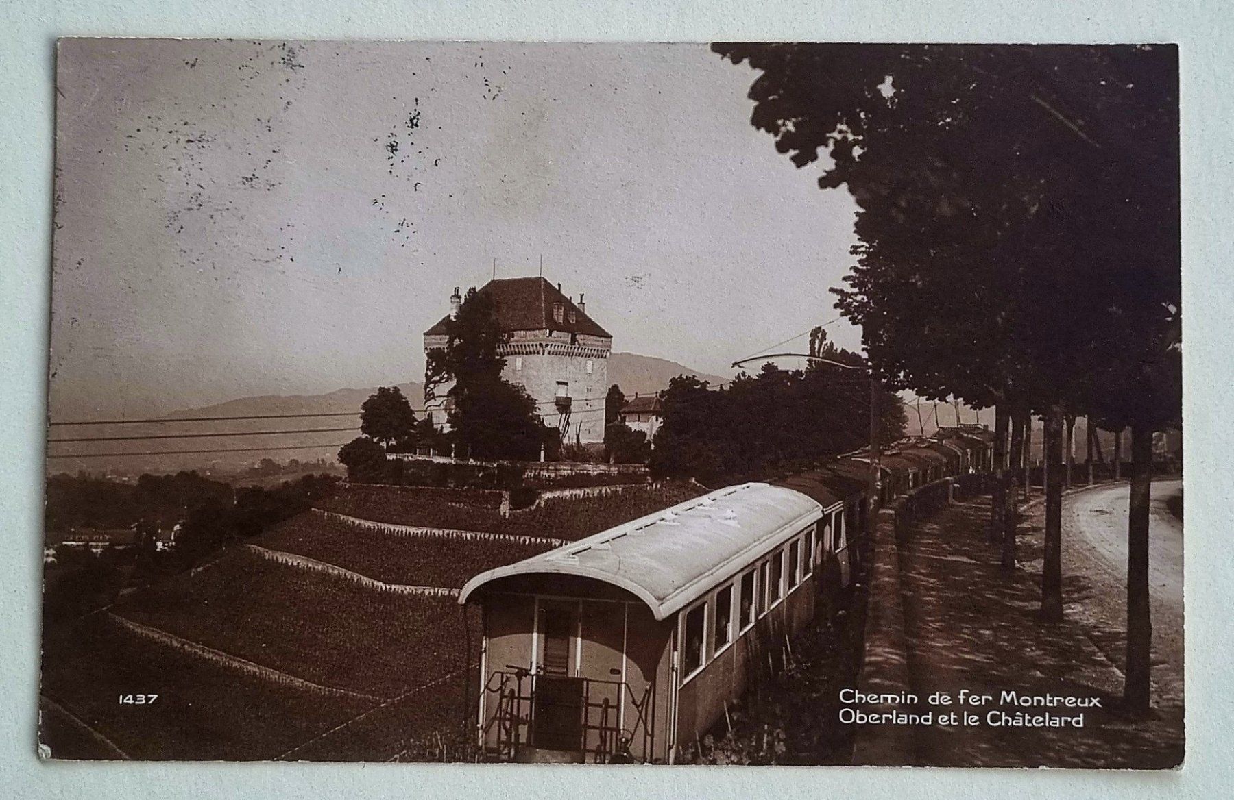 Ansichtskarten: Chemin de Fer Montreux-Oberland - MOB - Chatelard - 1916 – Gebraucht aus Rothrist von RROENK