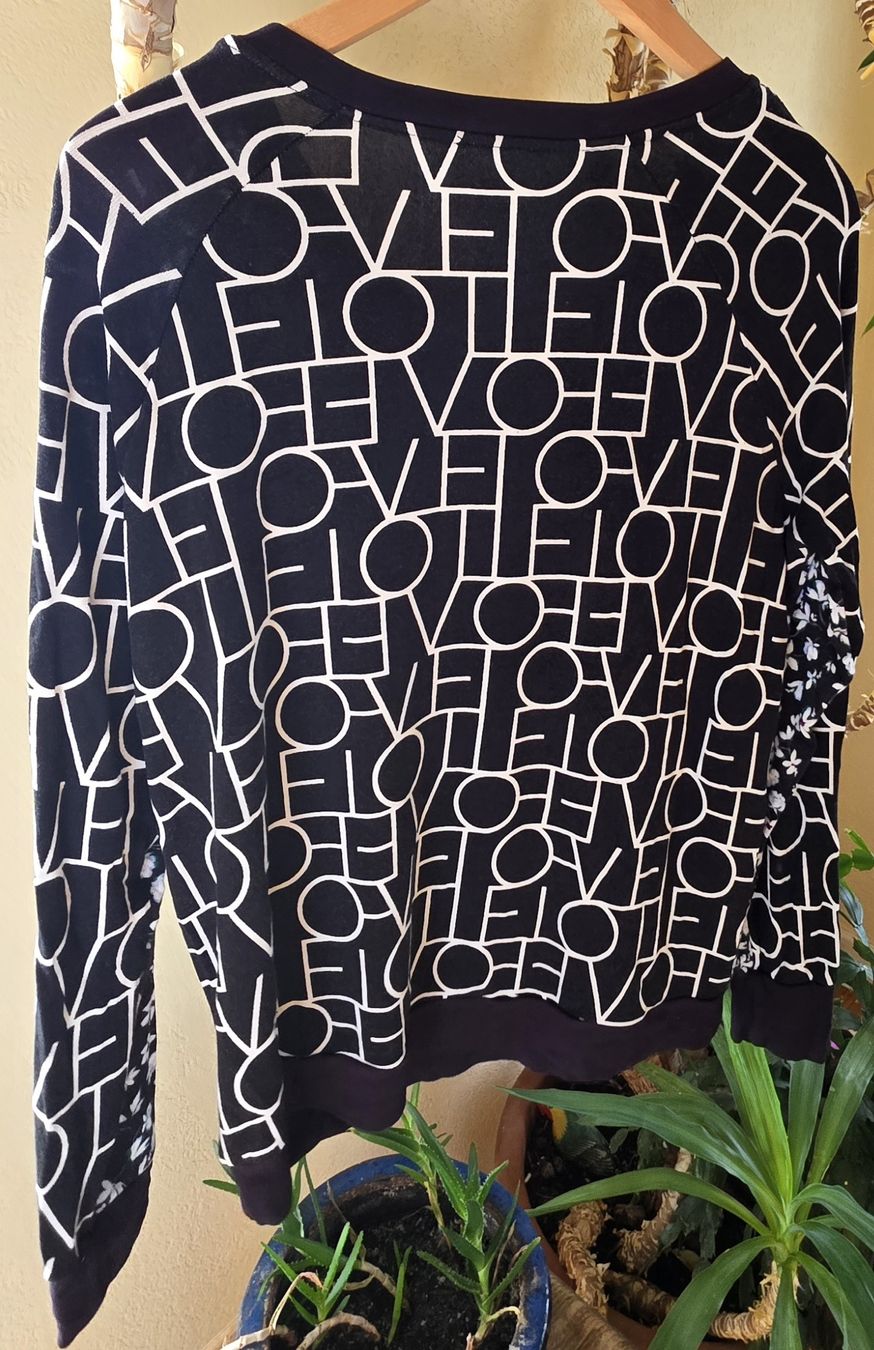 Pullover & Sweatshirts: Pull col V coton (brun/blanc) – Gebraucht aus Yverdon-les-Bains von van_dq65 4