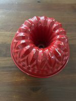 Deko Gugelhupfform rot/braun, Vintage