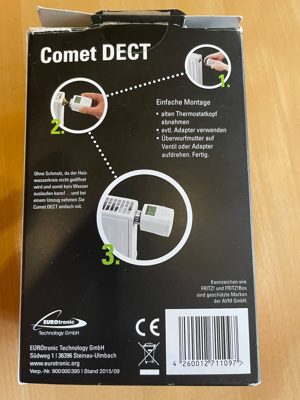 Radiatori: Heizkörperthermostat mit Stellantrieb Comet DECT – Usato da Affeltrangen venduto da Mowgli_123 7