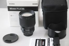 SIGMA 85mm f1.4 ART DG Objektiv für Nikon F