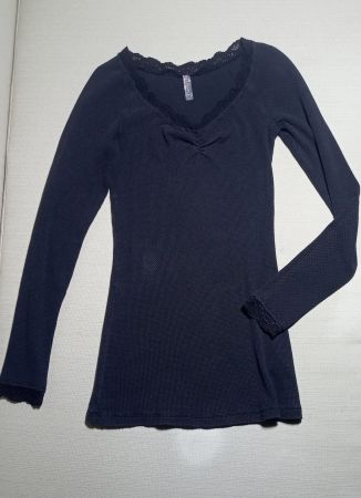 Free People Thermo Shirt mit Spitzen S M zu Nile