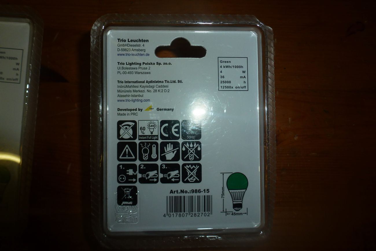 Lampade: 6 Grün Lampe ** E27 ** 4W – Nuovo e nell'imballaggio originale da Emmen venduto da newcar4you 3