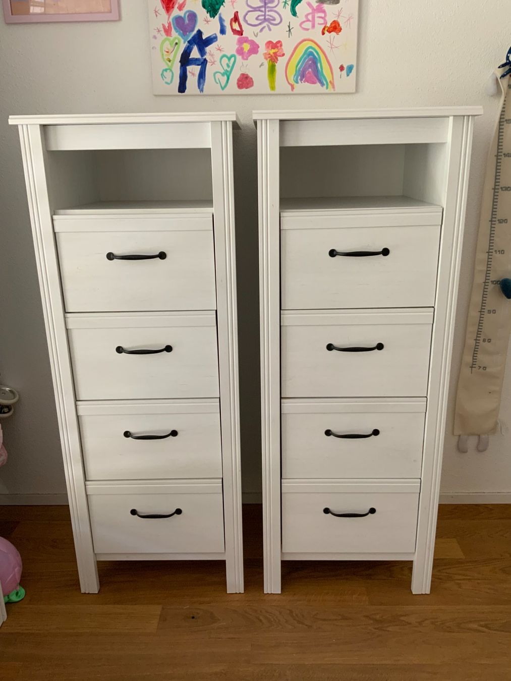 2× Weisse Kommode – 4 Schubladen – Set – Top Zustand (Gebraucht) in Root für CHF 100 – nur Abholung auf Ricardo kaufen