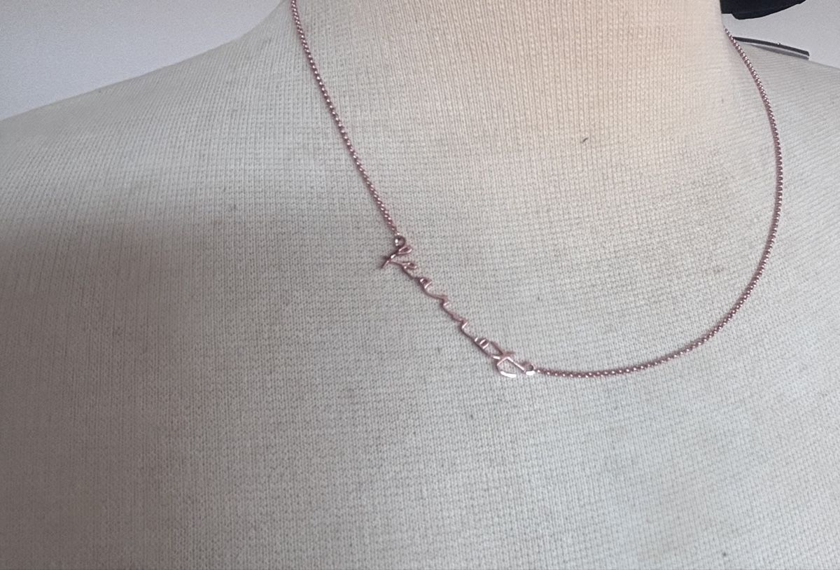 Catenine: Handmade Necklace,personalize charm. Rose Gold Plated . – Nuovo (secondo la descrizione) da Dübendorf venduto da S1973E 3