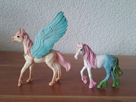 2x Schleich magische Pferde, Einhorn