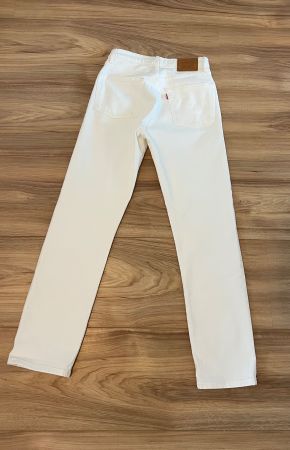 Levis 501 white jeans, size W25 L28, perfect condition