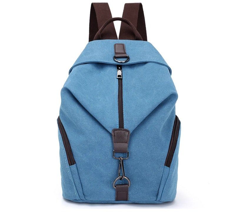 Rucksäcke: Vintage blue canvas backpack women girl – Neu und originalverpackt aus Lausanne von FASHION-WORLD-SHOP 2