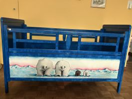 Kinderbett „Lars, der kleine Eisbär“