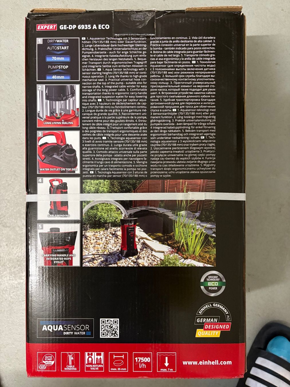 Einhell Pompe & Parti di ricambio: Einhell Wasserpumpe GE-DP 6935 A ECO – Nuovo e nell'imballaggio originale da Herisau venduto da Ochsi6 2