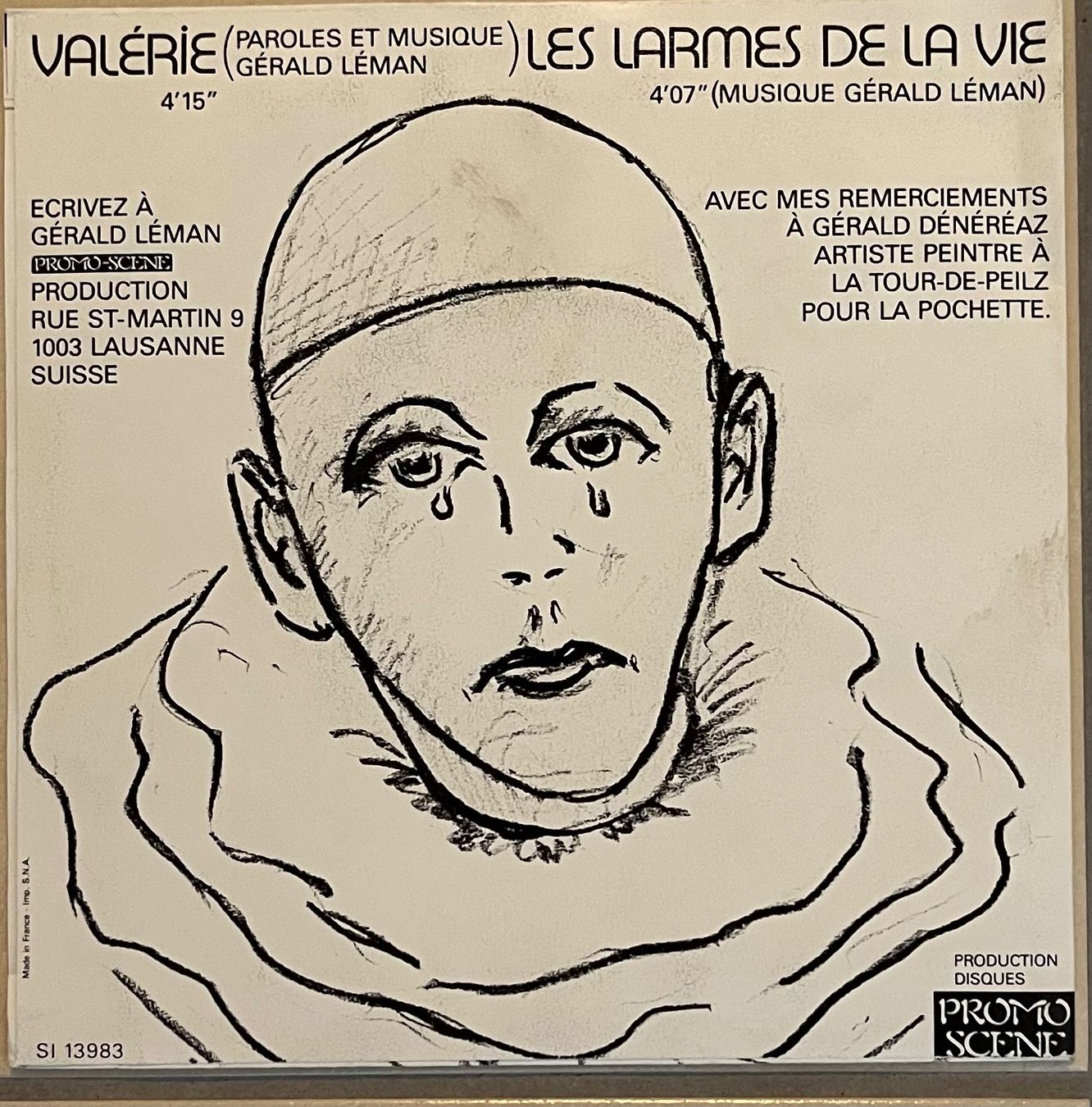 Schallplatten: GERALD LEMAN - VALERIE – Gebraucht aus Bussigny von vinyl-pas-cher 1