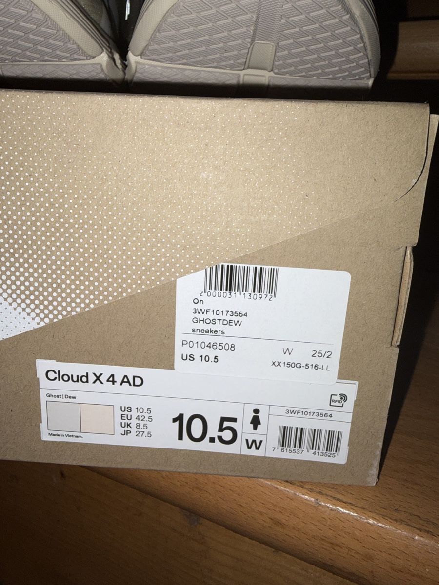 On Scarpe da donna: ON Cloud X4 AD Sneakers Gr.42.5, offwhite neu – Nuovo e nell'imballaggio originale da Matten b. Interl venduto da Kings-Fashion 3