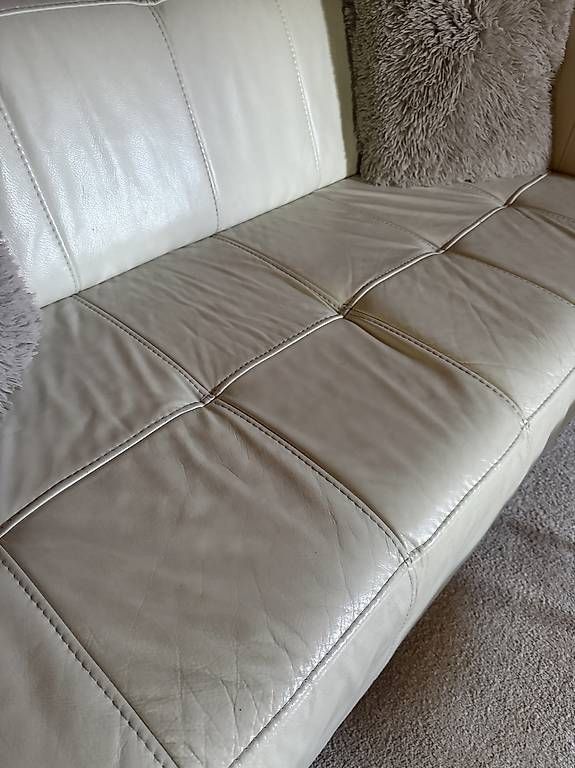 Sofas: Echtleder Sofa-Set  2 Sofas + Longchair  – Gebraucht aus Zug von sta_5j69 4