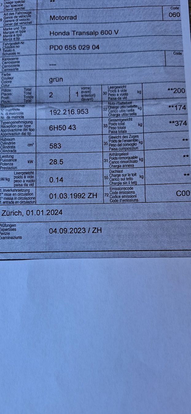 Honda Touring: Honda Transalp 600 V Rally Touring - Sommertour bereit! – Gebraucht aus Bonstetten von brischa50 6