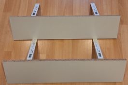 2er Set Wandtablare/Borde mit Halterungen, sehr stabil