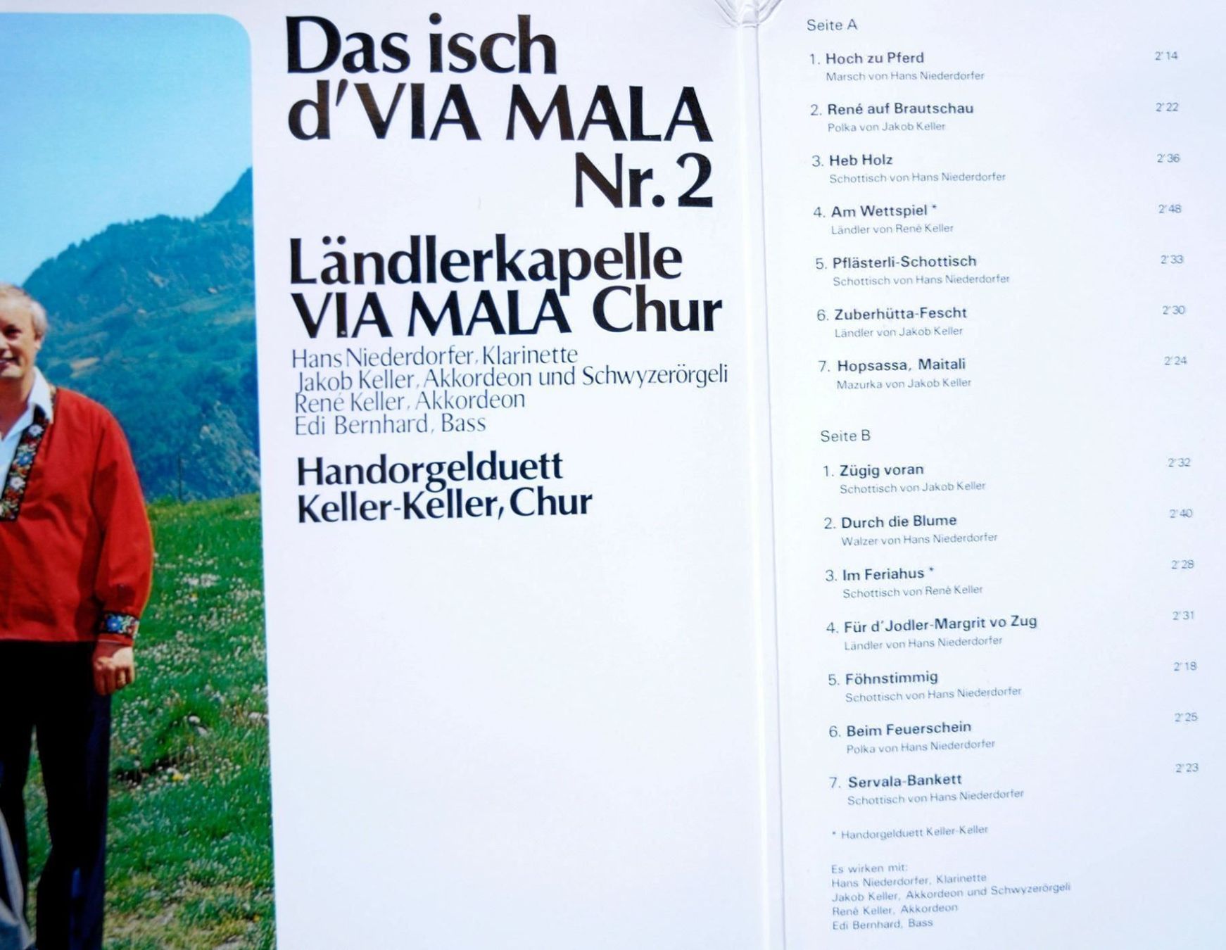 Schallplatten: VIA MALA NR. 2 - Handorgelduett Keller - Keller LP GEWASCHEN – Gebraucht aus Unterseen von vinylmore 2