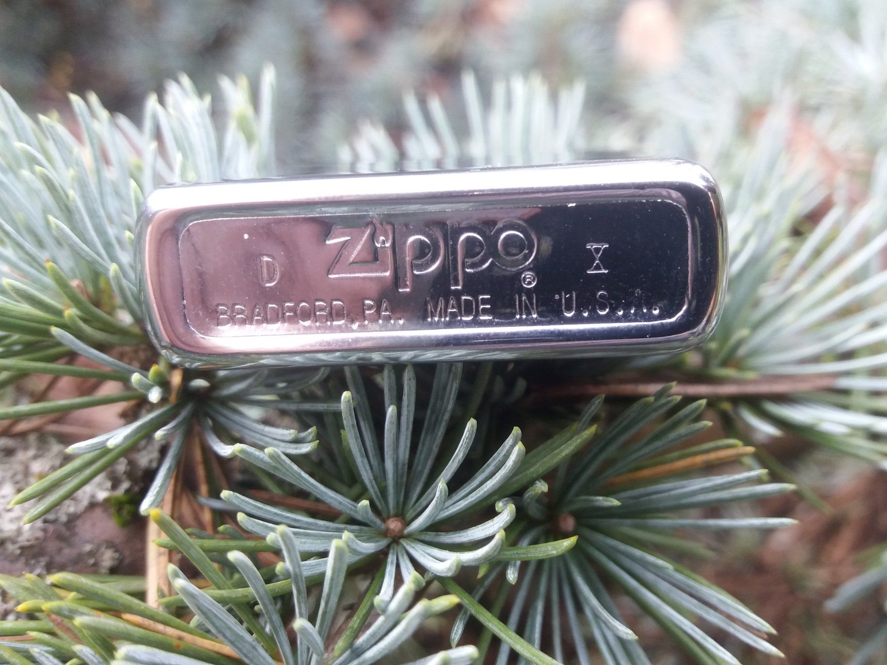 Zippo Feuerzeuge: ZIPPO CHROMÉ (UP BEAT) NEUF, 1994 – Neu (gemäss Beschreibung) aus Meyrin von  3